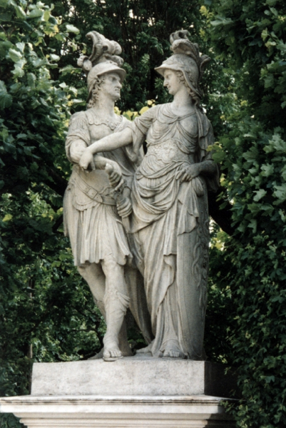 Atena e Ares. Castello di Schoenbrunn, Vienna