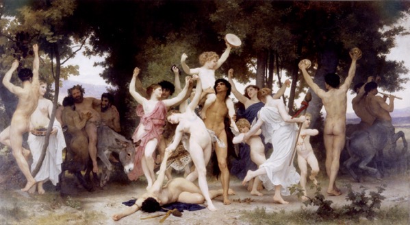 Baccanti, William Adolphe Bouguereau 1825 1905 The Youth of Bacchus 1884