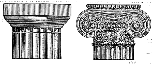 Capitello Dorico e Capitello Ionico
