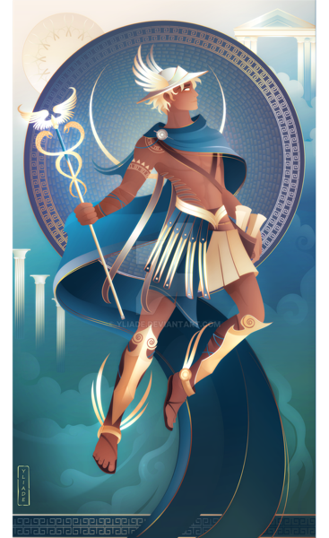 Hermes ~ Greek Mythology, Yliade, deviantart.com