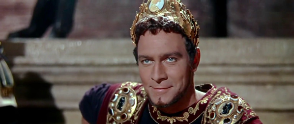 Christopher Plummer è Commodo, nel film La Caduta dell'Impero Romano, di Anthony Mann, 1964