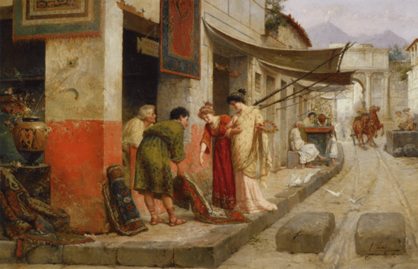 Mercante a Pompei di Eduardo Ettore Forti, 1897