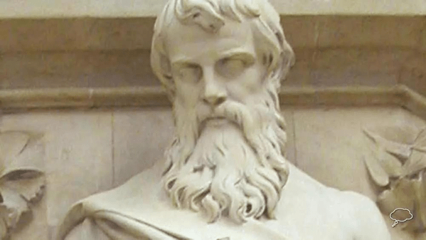 Statua in onore di Euclide nel Museo di Storia Naturale dell'Università di Oxford