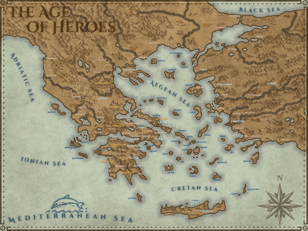 Mappa dell'Antica Grecia