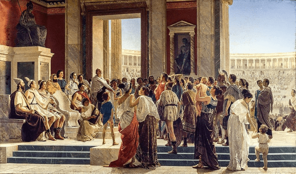 Pindaro esalta un vincitore nei giochi olimpici, Giuseppe Sciuti, 1872