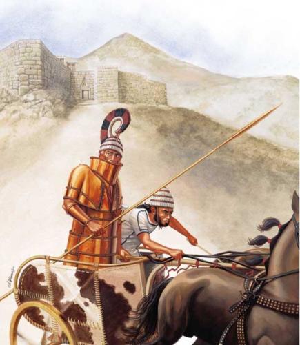 Cavaliere Miceneo sul carro